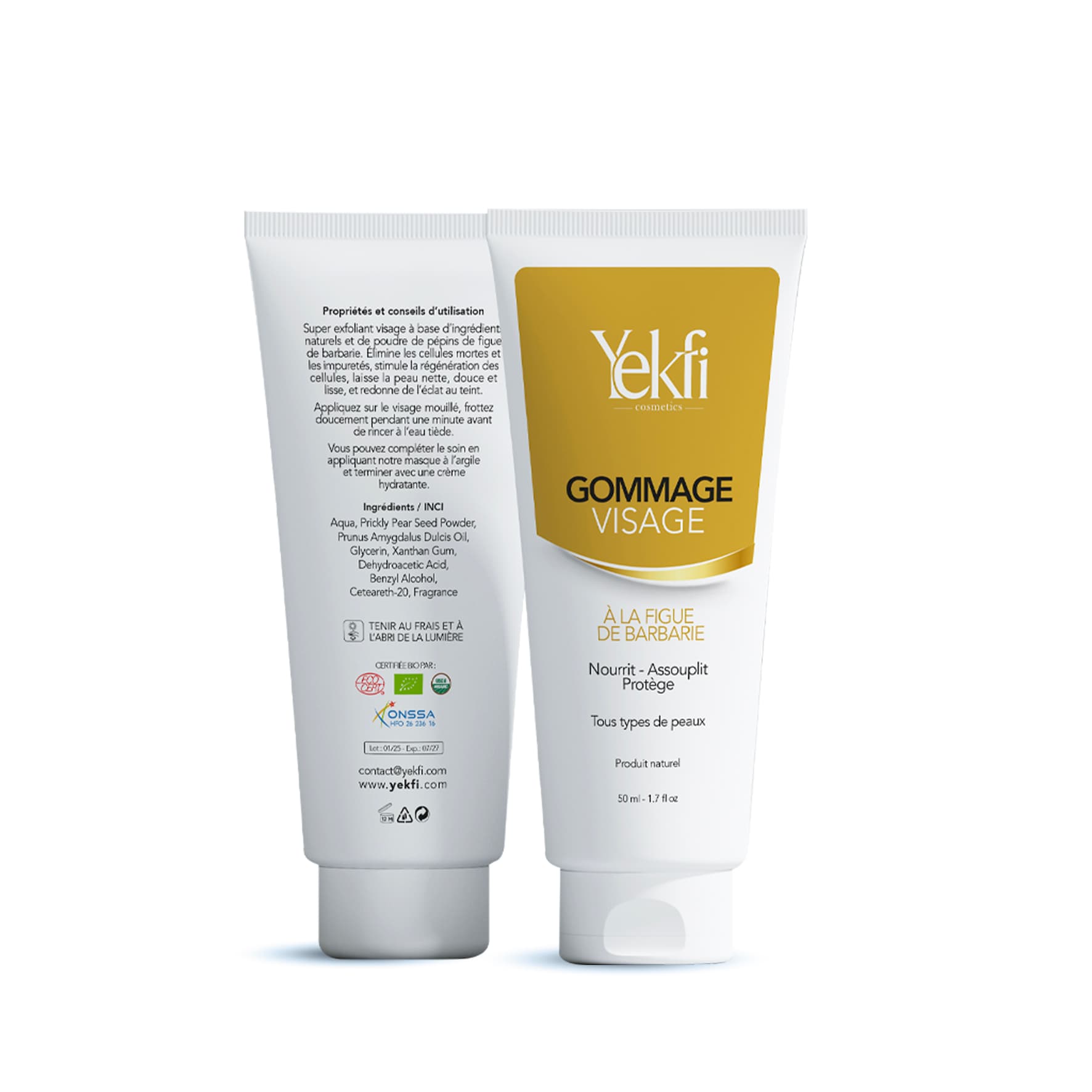 Gommage visage à la Figue de Barbarie – Exfoliant naturel & éclat du teint – 100 ml