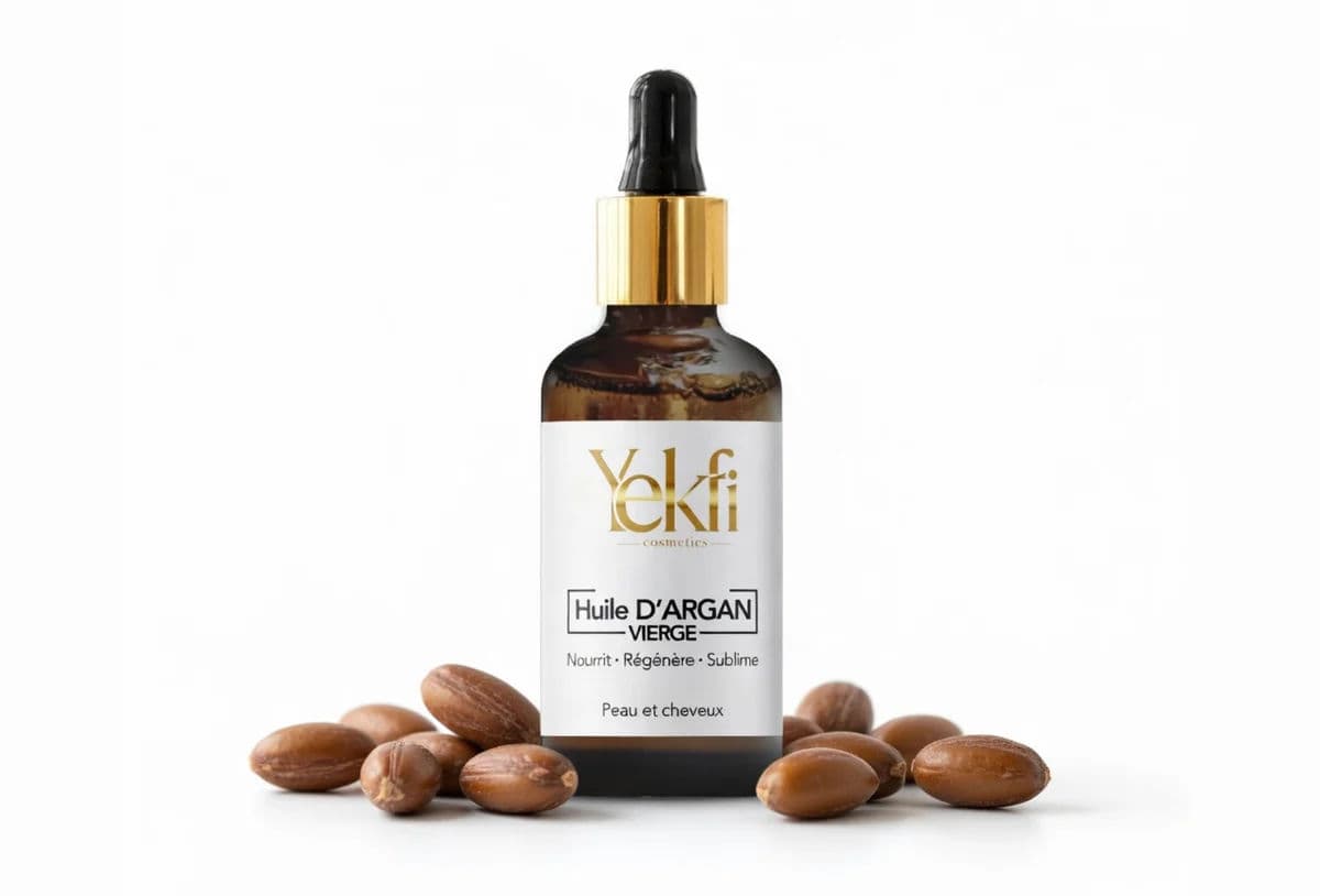 Huile d’argan 100% pure non torréfiée – riche en Vitamine E & Oméga 6-9. ✨ Nourrit, hydrate et protège la peau, les cheveux et les ongles. 💧 Flacon en verre ambré de 100 ml – 100% naturel, sans additif. - miniature 4