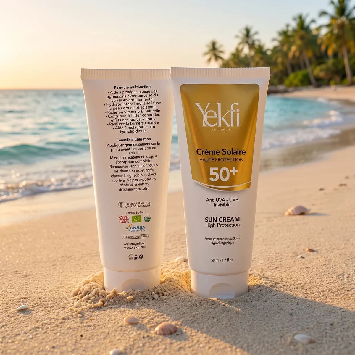 Crème solaire invisible SPF 50+ – Très haute protection anti UVA/UVB – 50 ml